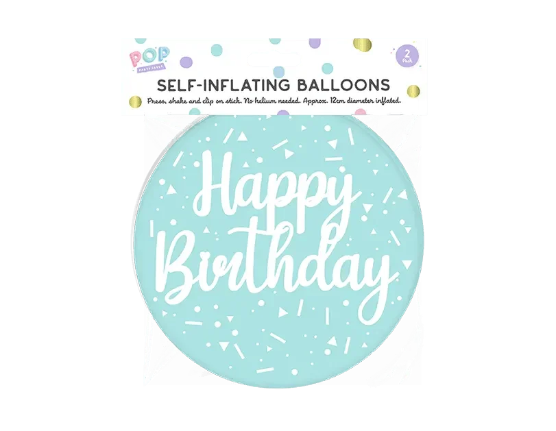 Pastel Self Inflating Balloon 2pk - Cloud Nine Stores