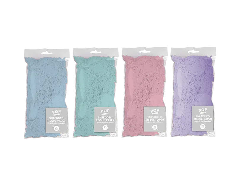 Pastel Shredded Tissue Paper 25g