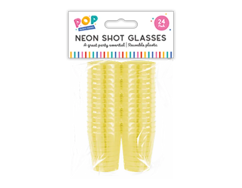 Neon Shot Glasses 24pk