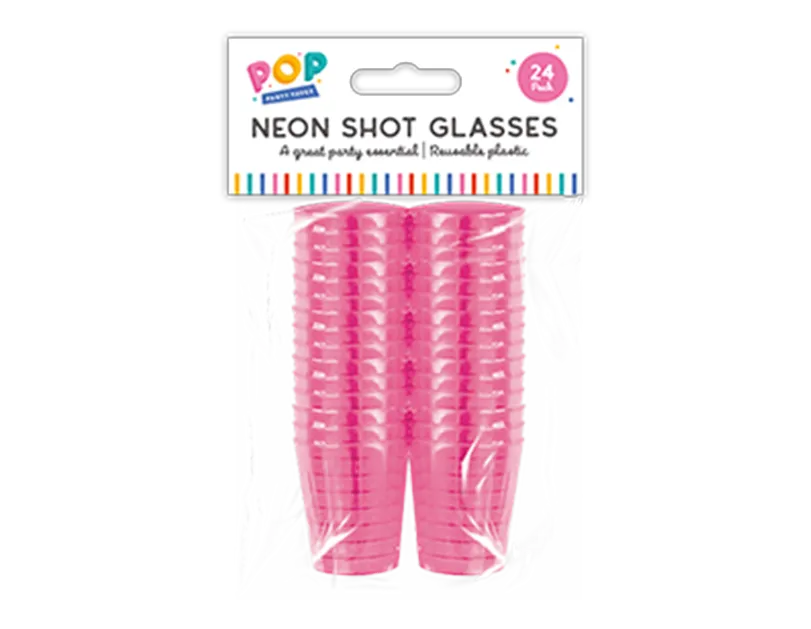Neon Shot Glasses 24pk