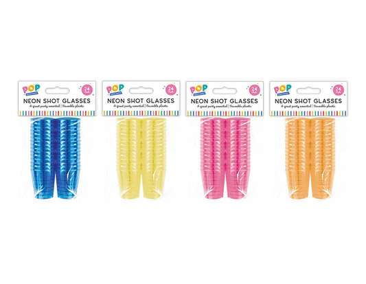 Neon Shot Glasses 24pk
