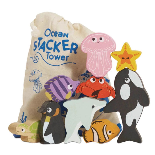 Ocean Life Stacking Animals & Bag - Le Toy Van - Cloud Nine Stores