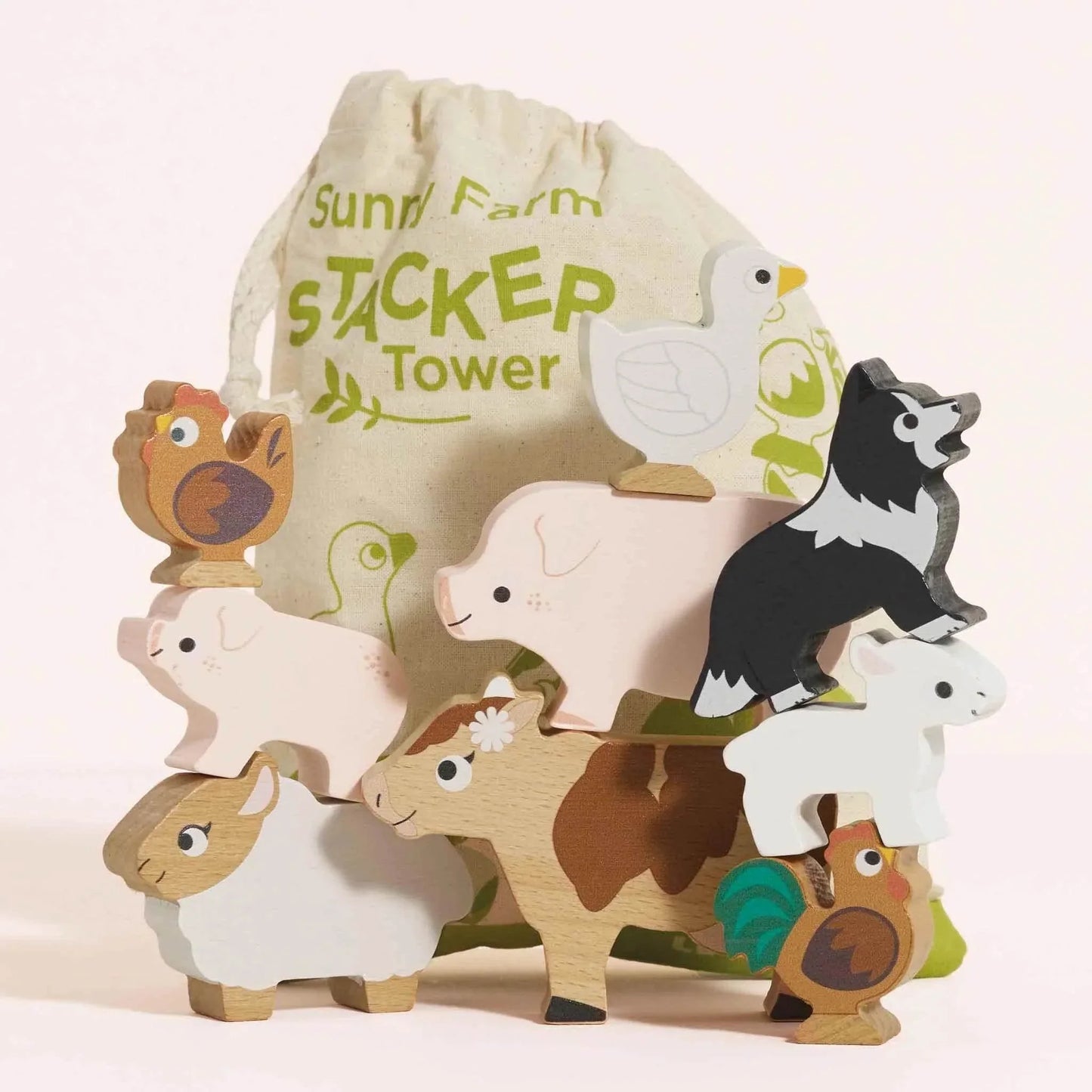Farmyard Stacking Animals & Bag - Le Toy Van - Cloud Nine Stores