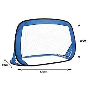 Kids Pop-Up Football Goals - Set Of 2 -Fibreglass Poles Soccer Training - Cloud Nine Stores