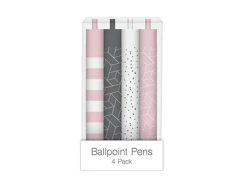 Printed Ball Point Pens - 4 Pack - Cloud Nine Stores