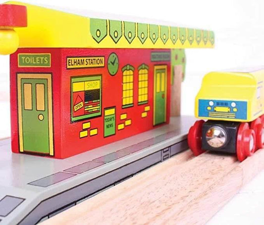 Rail Village Station - Bigjigs - Cloud Nine Stores