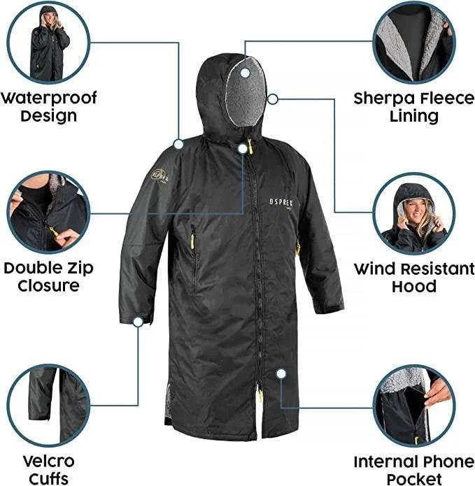 Osprey Changing Robe - Black - Cloud Nine Stores