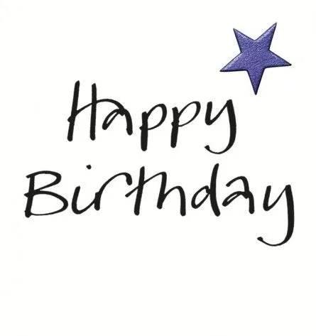 Happy Birthday - Blue Star - Cloud Nine Stores