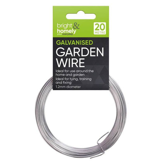 BRIGHT & HOMELY MULTI-PURPOSE GALVANISED GARDEN WIRE 1.2MM x 20M - Cloud Nine Stores
