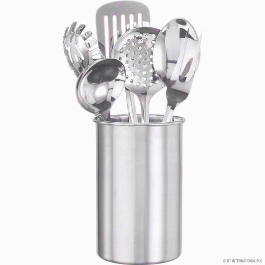 PRIMA UTENSIL SET WITH CADDY STAINLESS STEEL 6PCS - Cloud Nine Stores