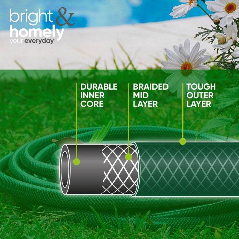 BRIGHT & HOMELY REINFORCED GARDEN HOSE PIPE 30M - Cloud Nine Stores