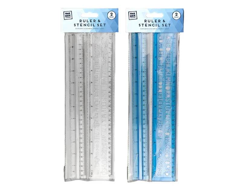 Ruler and Stencil Set 2pk - Cloud Nine Stores