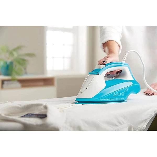 Russell Hobbs Light and Easy Brights Steam Iron - Aqua - Cloud Nine Stores