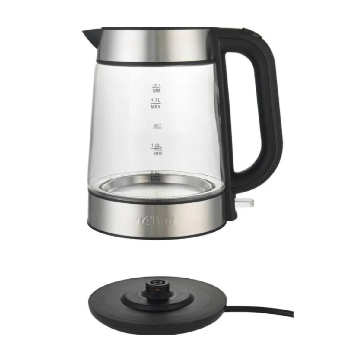 T4tec Cordless 1.7L Fast Boil Light Up Blue LED Illuminating Glass Jug Kettle - Cloud Nine Stores