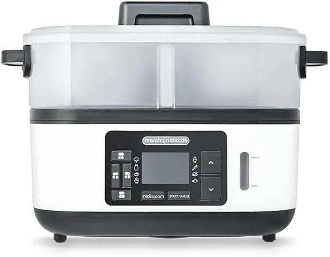 Morphy Richards 470003 6.8L Intellisteam Electric Food Steamer - White - Cloud Nine Stores