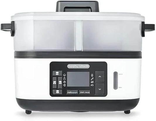 Morphy Richards 470003 6.8L Intellisteam Electric Food Steamer - White - Cloud Nine Stores