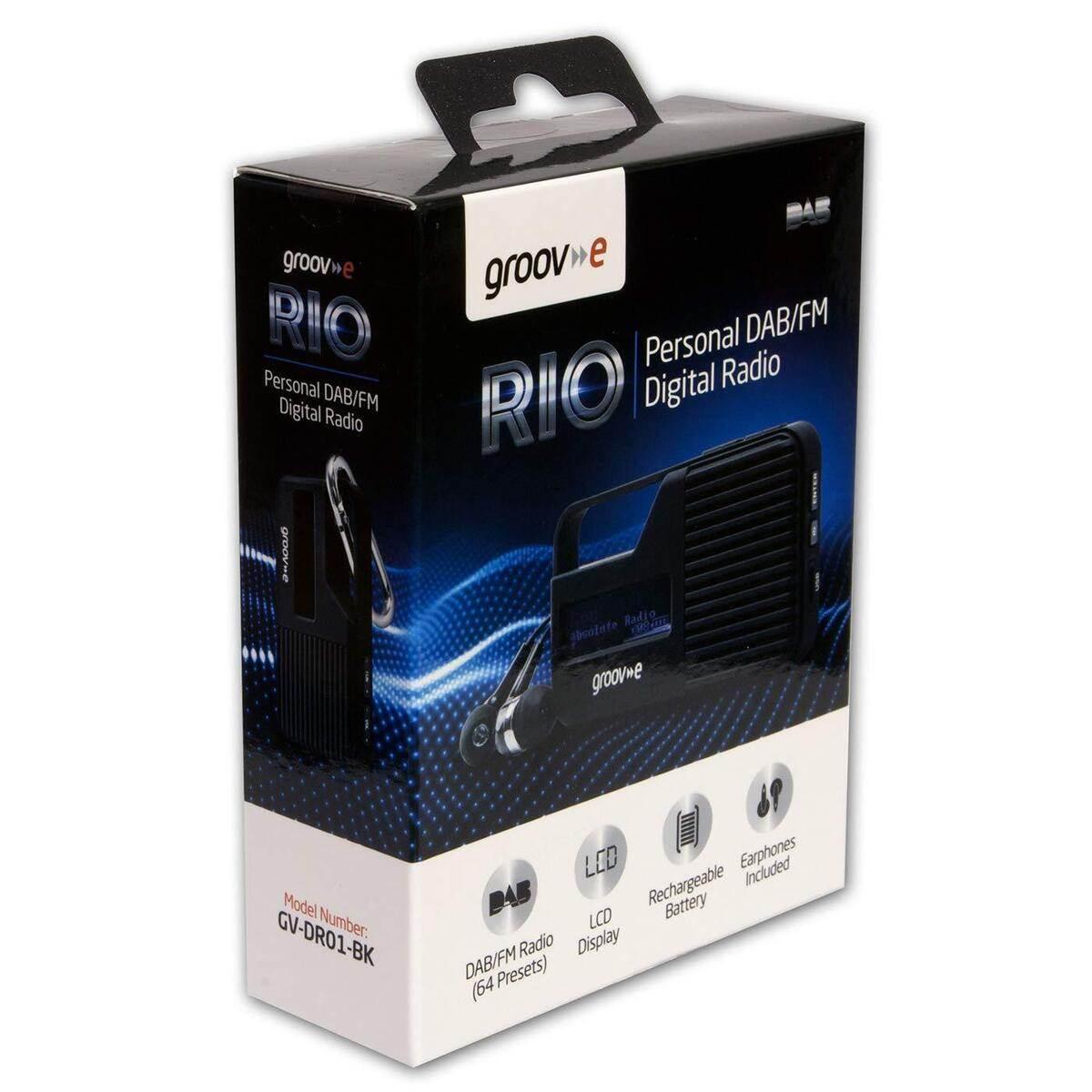 Groove GVDR01/BK Dab/Fm Digital Radio - Black - Cloud Nine Stores