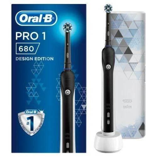 ORAL B Pro 1 680 Electric Toothbrush Black - Cloud Nine Stores