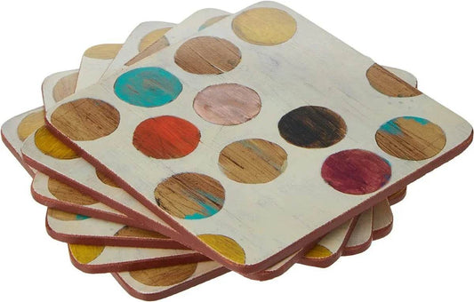 Creative Tops Retro Spot Premium Cork-backed Coasters - Cloud Nine Stores