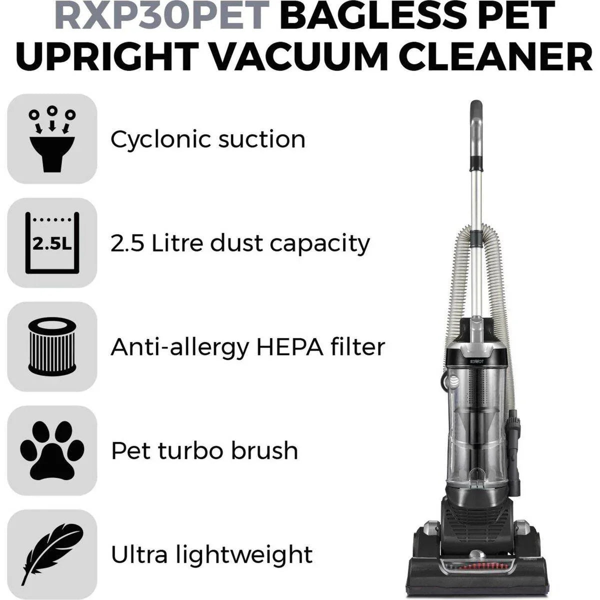 TOWER RXP30PET Upright Bagless Vacuum - Cloud Nine Stores