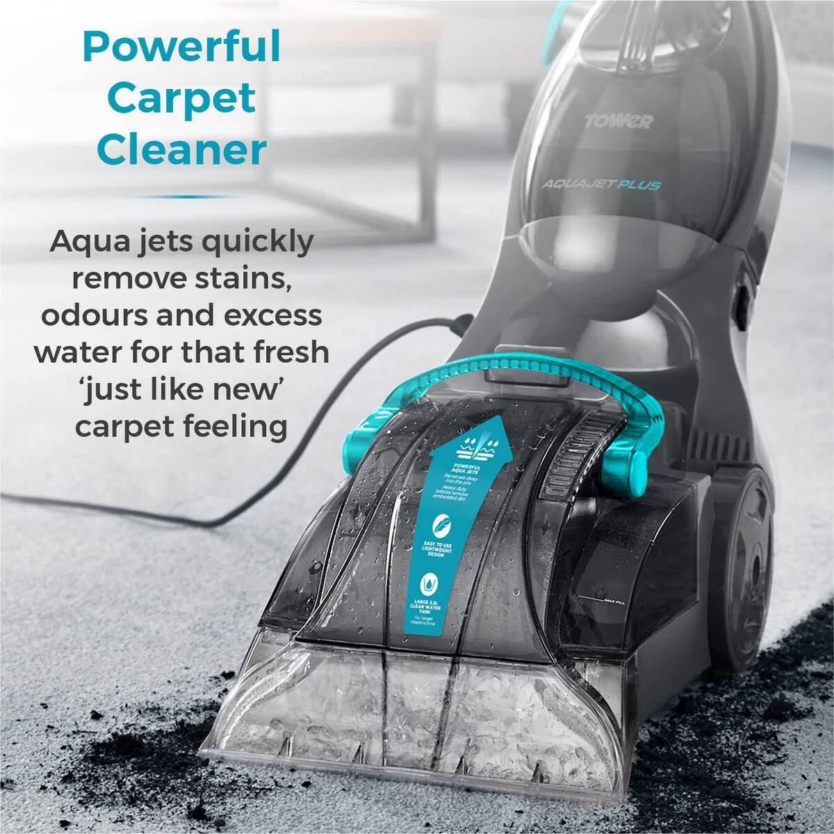 Tower T548002 TCW5 AQUAJET PLUS Carpet Washer, Blue and Grey - Cloud Nine Stores