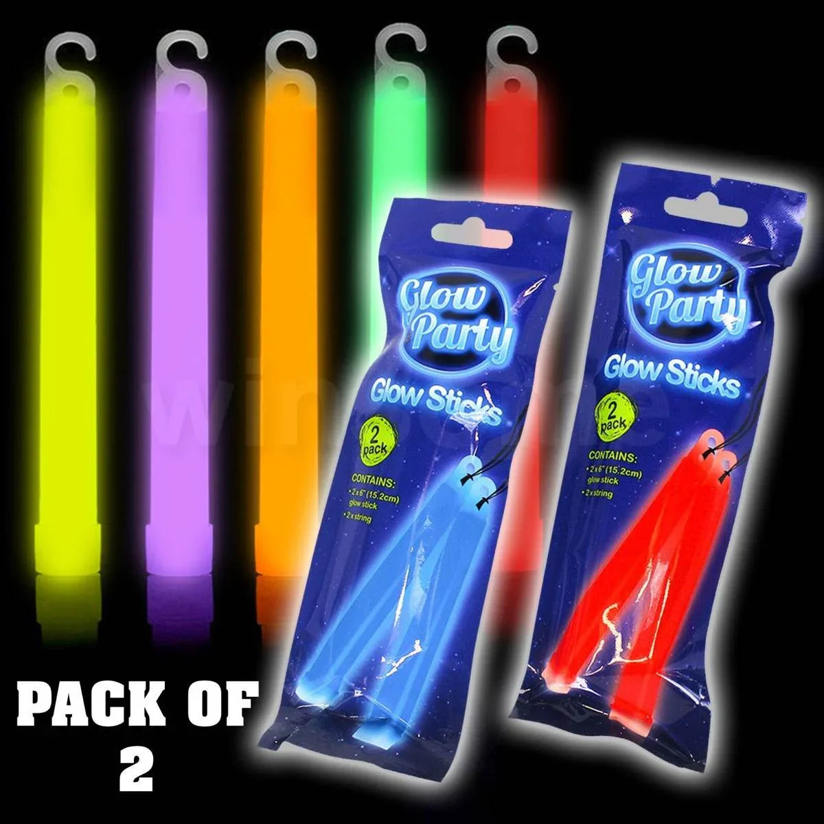 Glow Party 2 Pack Glow Sticks - Cloud Nine Stores