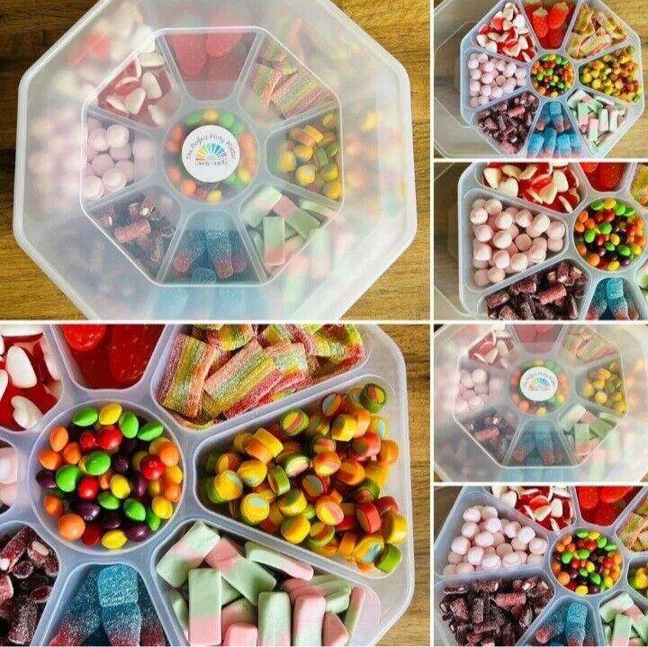 Nibble Tray With Lid 8 Storage Section Plastic - Cloud Nine Stores