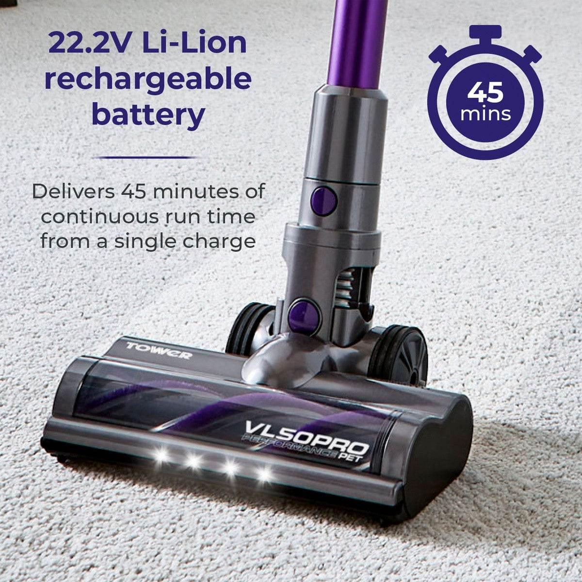 Tower T513002 VL50 Pro 3-in-1 Cordless Vacuum Cleaner with Cyclonic Suction - Cloud Nine Stores