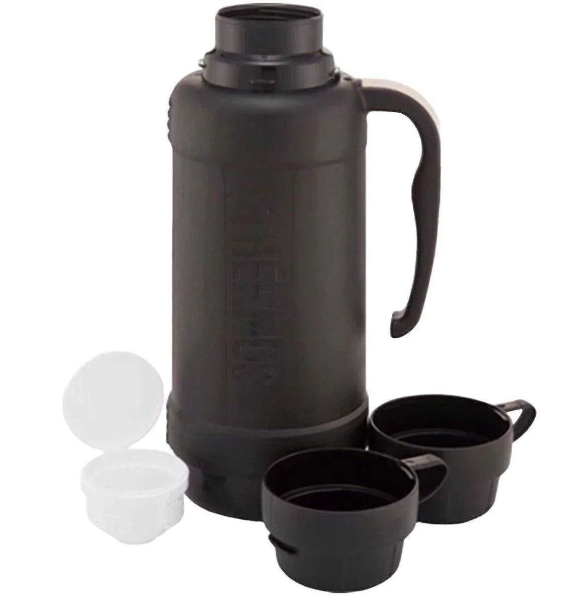 1.8L THERMOS Flask Mondial Black - Cloud Nine Stores