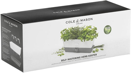 Cole & Mason Triple Self Watering Herb Keeper With Hydro Pads - Cloud Nine Stores