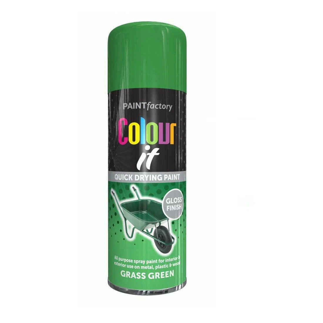 Grass Green Gloss Spray Paint Aerosol Auto Car Lacquer Wood Metal 400ml