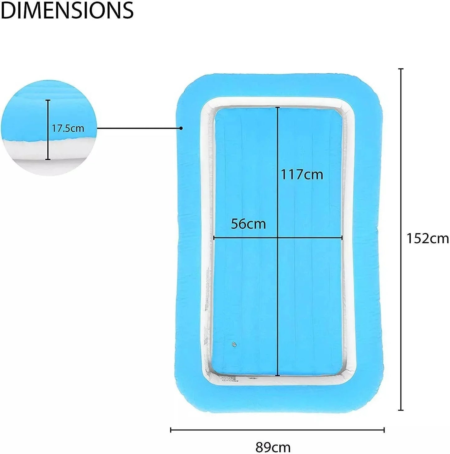 BESTWAY INFLATABLE KIDS SINGLE FLOCKED AIR BED - Cloud Nine Stores