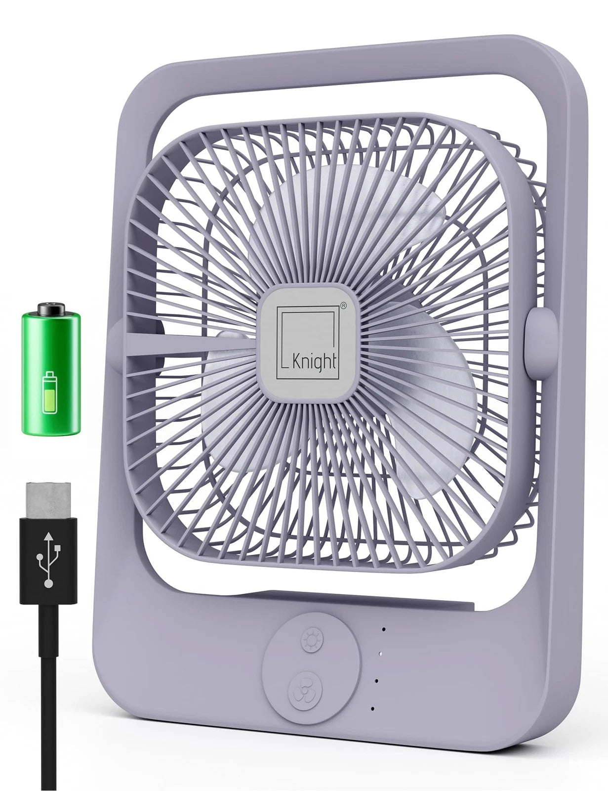 Knight AirFlex USB Rechargeable Portable Fan 3000mAh Battery