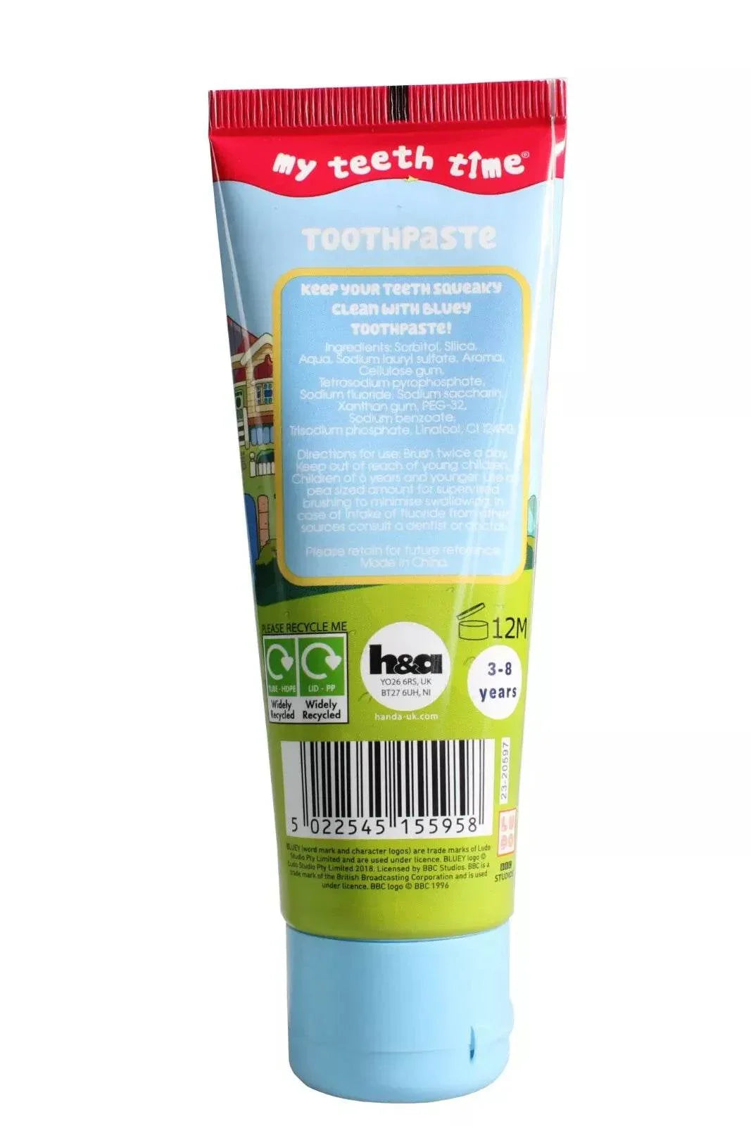 Bluey Children's Toothpaste - 75ML - Strawberry Flavor Pack - Cloud Nine Stores