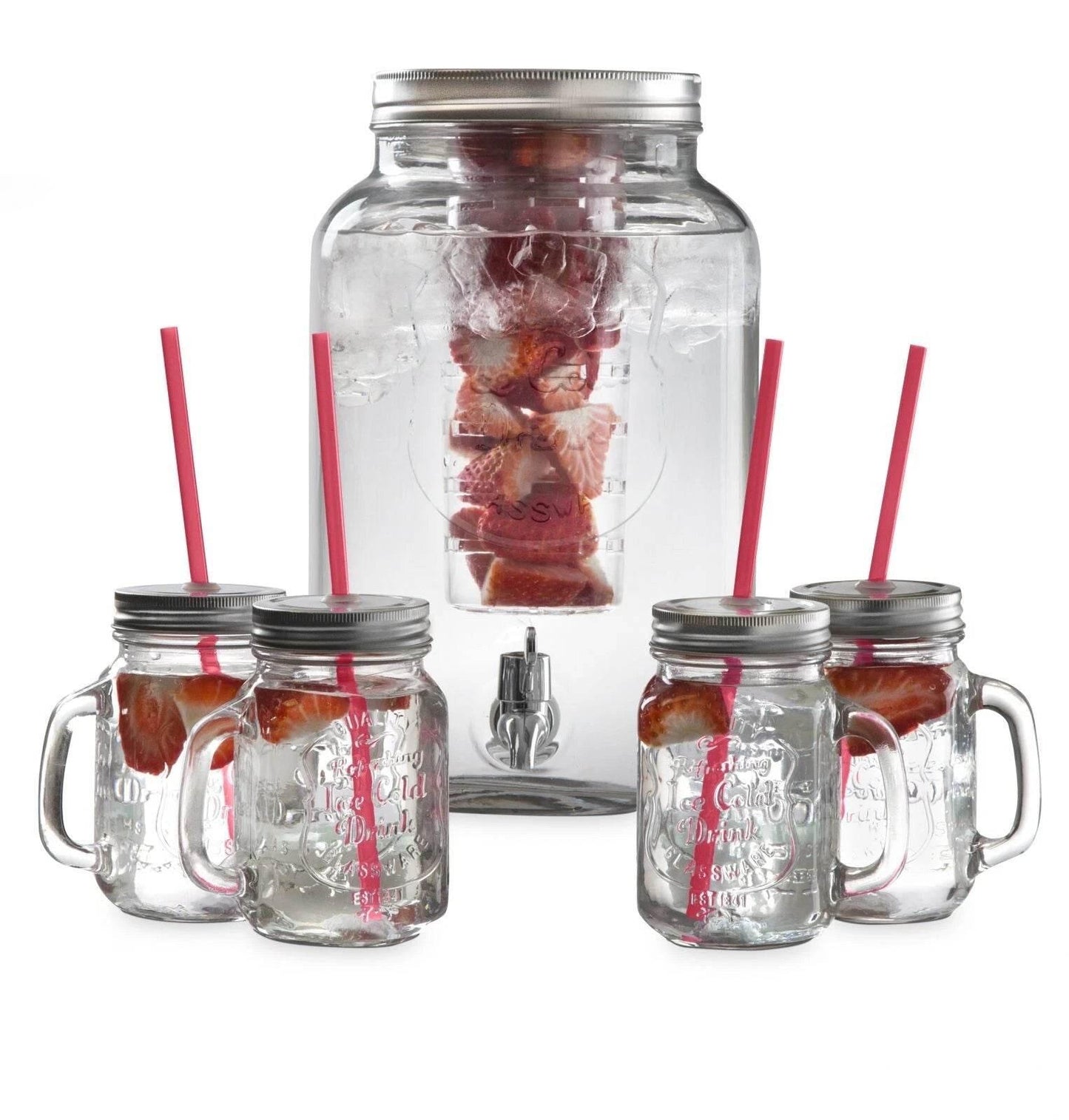 Swan SWKA8010N 8L Glass Beverage Dispenser Set - Cloud Nine Stores