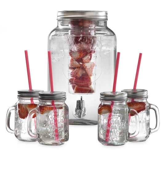 Swan SWKA8010N 8L Glass Beverage Dispenser Set - Cloud Nine Stores