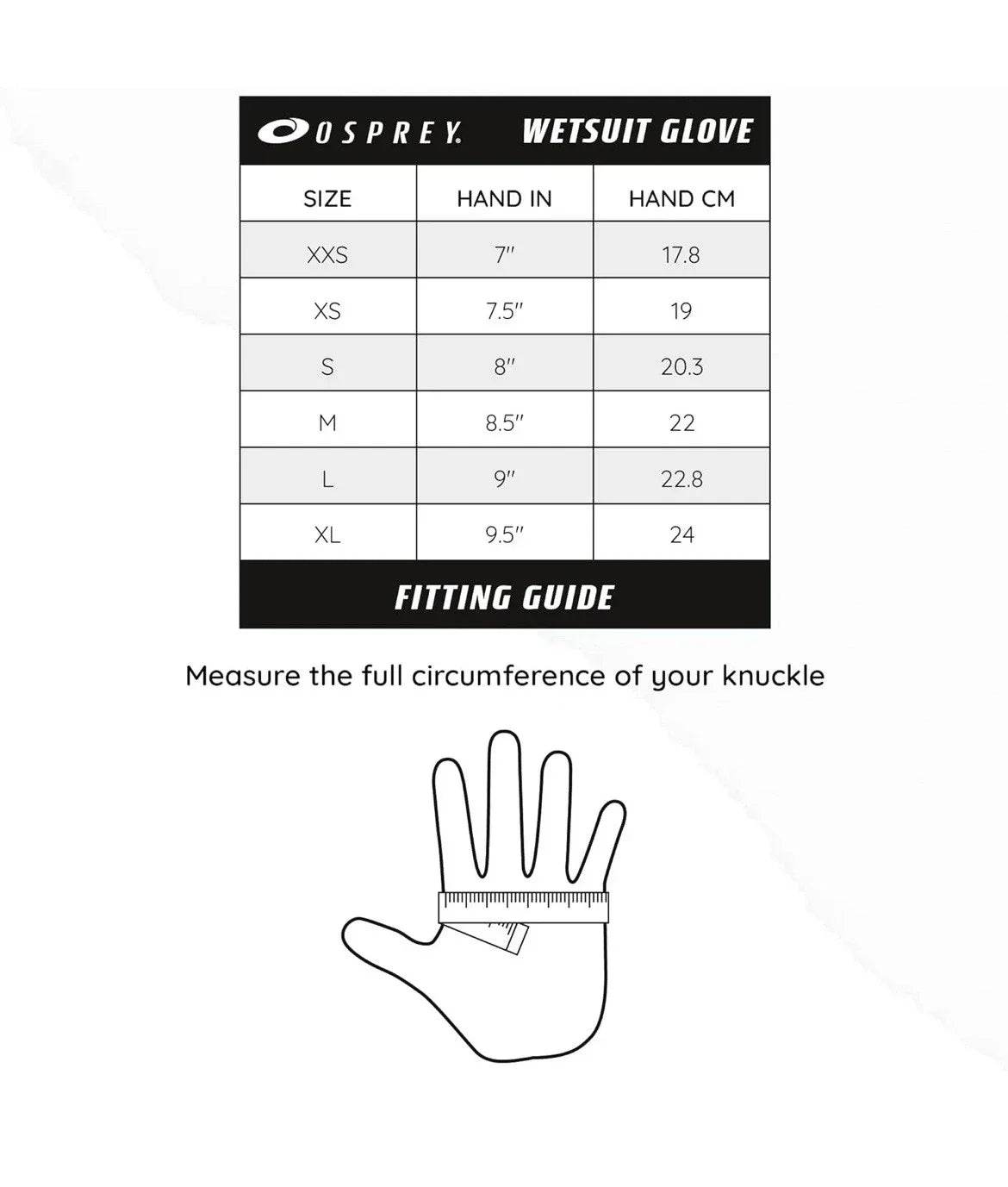 Osprey Adult 3mm Neoprene Gloves WS0060 - Cloud Nine Stores