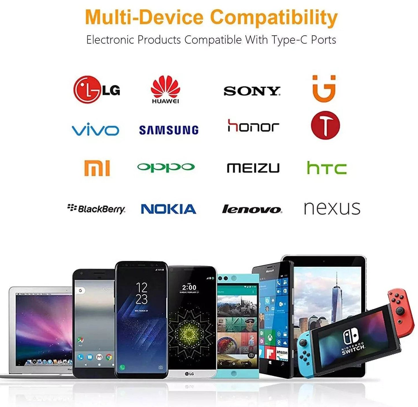 Daewoo 1 Metre USB-A To USB-C Cable 1A - Multi Device - Cloud Nine Stores