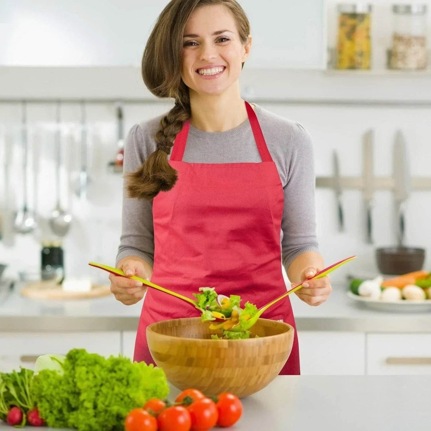 Morphy Richards Adjustable Apron - Red/Black - Cloud Nine Stores