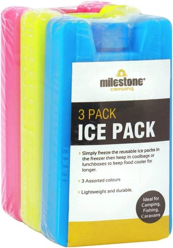 Mini Ice Cooler Blocks Pack of 3 Pink/blue/green - Cloud Nine Stores