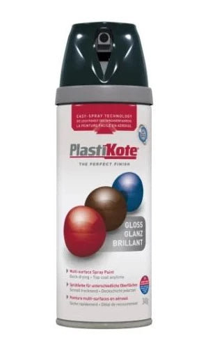 Plastikote Twist & Spray Paint Gloss Black 400ml