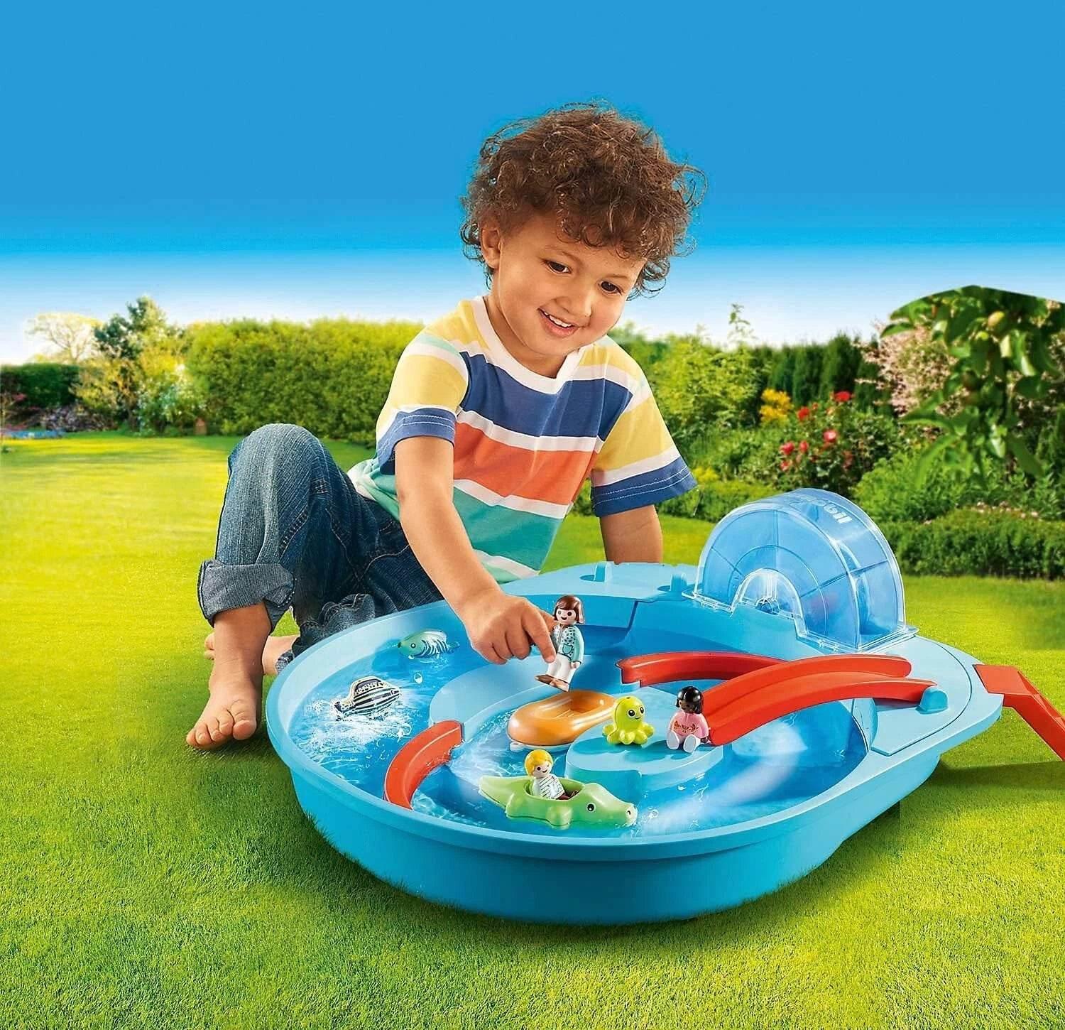 PLAYMOBIL 1.2.3 Aqua 70267 Splish Splash Water Park Roleplay - Cloud Nine Stores
