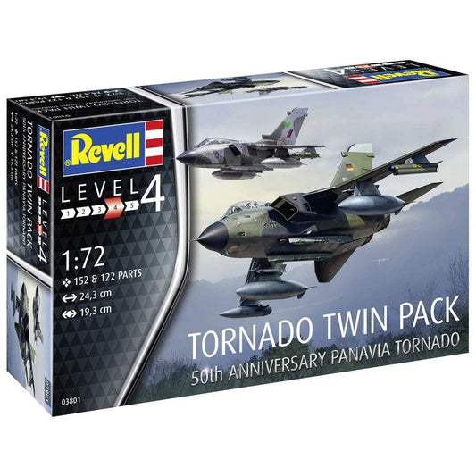 Revell 1/72 Tornado Military Aircraft Model Kit Twin Pack 03801 - Cloud Nine Stores