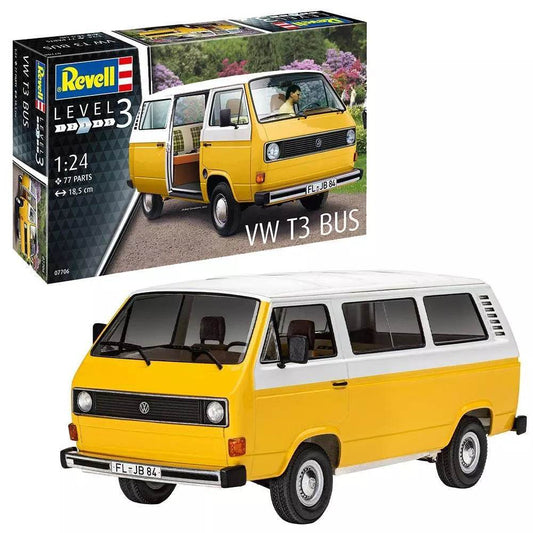 Revell Volkswagen VW T3 Bus 1:25 Model Kit - 07706 - Cloud Nine Stores