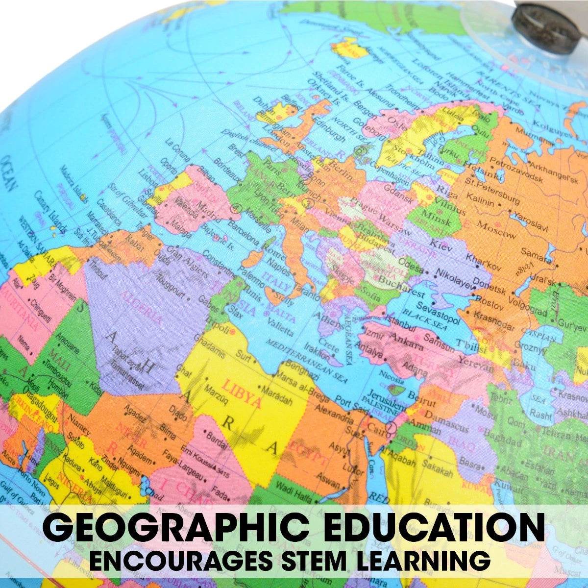 Toyrific World Globe for Kids, Educational Rotating World Children Map 20cm - Cloud Nine Stores