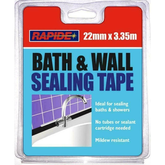 Rapide Bath & Wall Sealing Self Adhesive Tape 3.35M X 22MM - Cloud Nine Stores