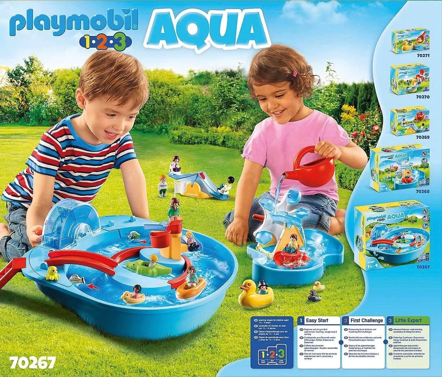 PLAYMOBIL 1.2.3 Aqua 70267 Splish Splash Water Park Roleplay - Cloud Nine Stores