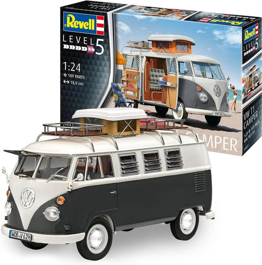 Volkswagen T1 Camper Van Model Kit * Revell 1/24 * 07674 * Level 5 - Cloud Nine Stores