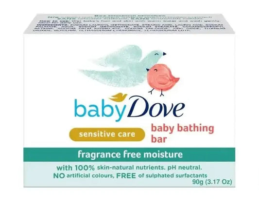 DOVE BABY 90G BATHING BAR FRAGRANCE FREE