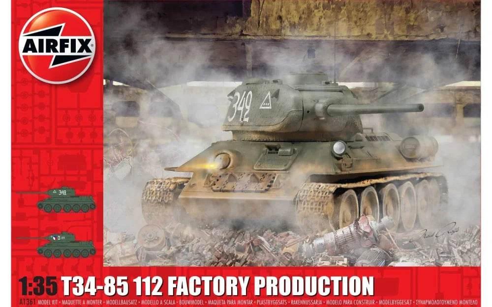 Airfix T34-85 Tank A1361 - Cloud Nine Stores